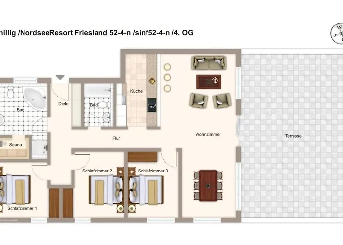 Daire Nordseeresort Friesland Nordseeresort Friesland 52-4-n *